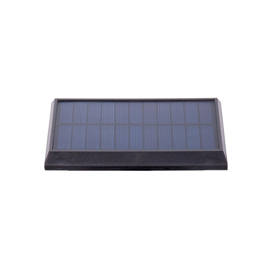 LED solar spotlights "Paco" for the outdoor area with a permanently built-in LED, solar and spit made of plastic in black, height 31.9 cm