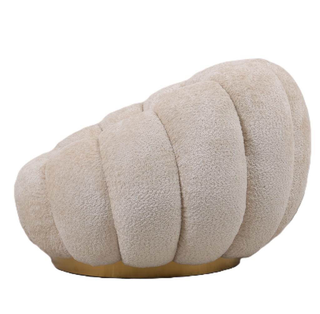 Daisy Fauteuil Cream Euphoria 2 Gold Base