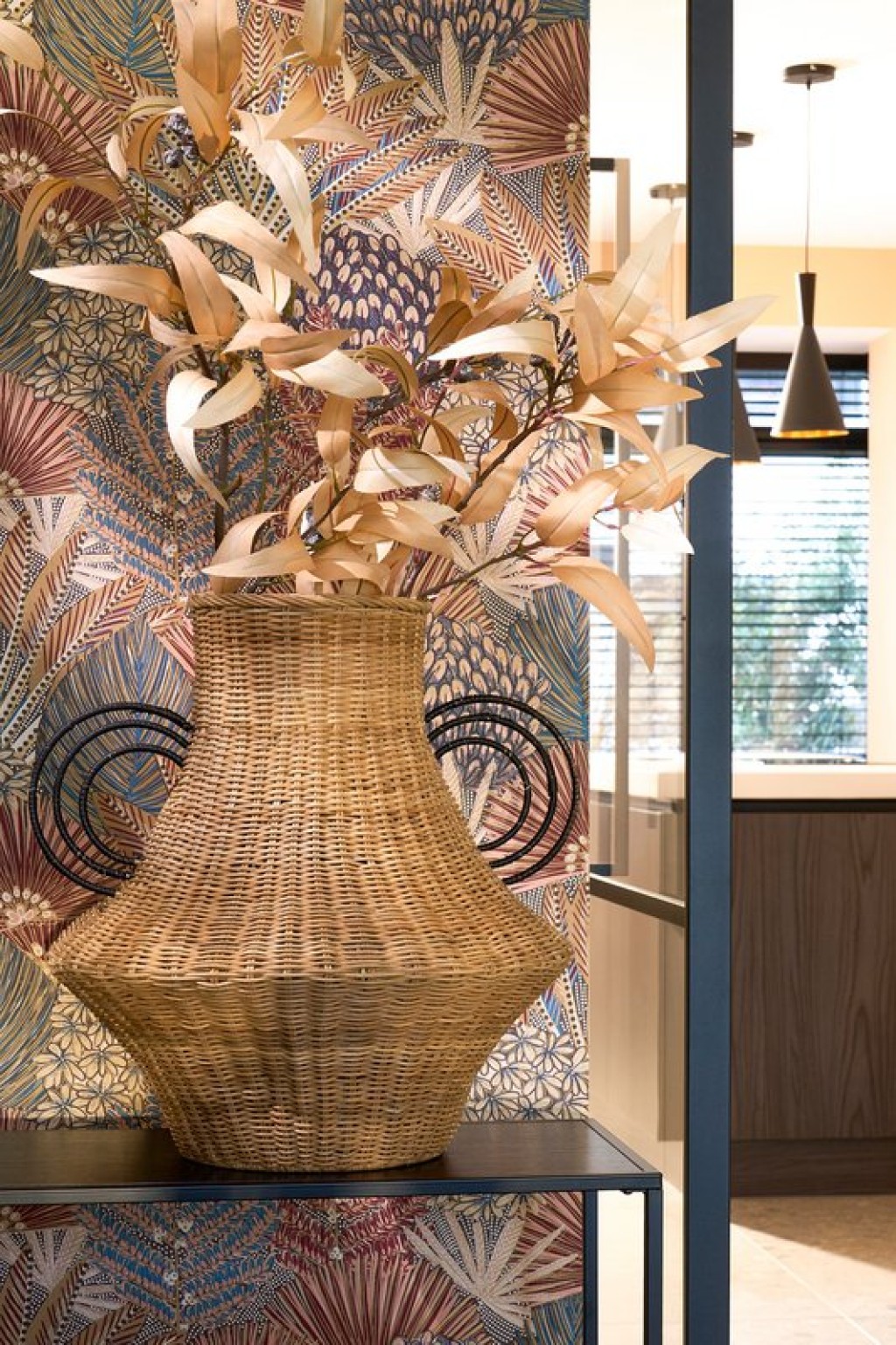 Fabiola Decoration vase - H43 x Ø30 cm - Rattan - Brown