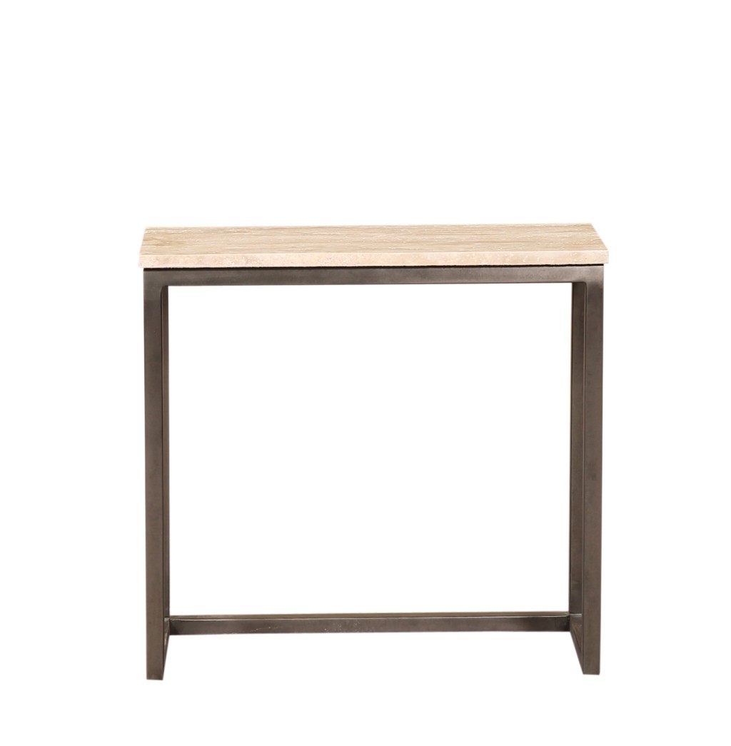 Zoah Black Travertine Rectangle Sidetable SV3