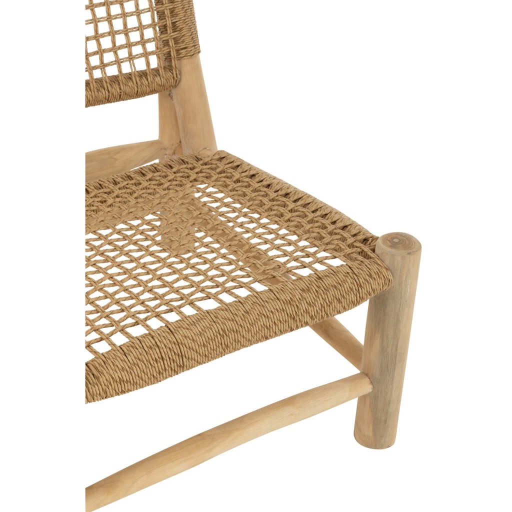 J-Line Zetel Vita Teak/Kunststof Naturel