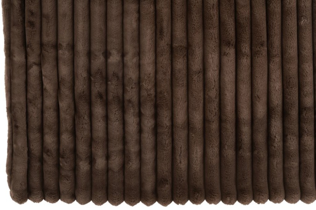 J-Line Plaid Large Corduroy Polyester Chocolate