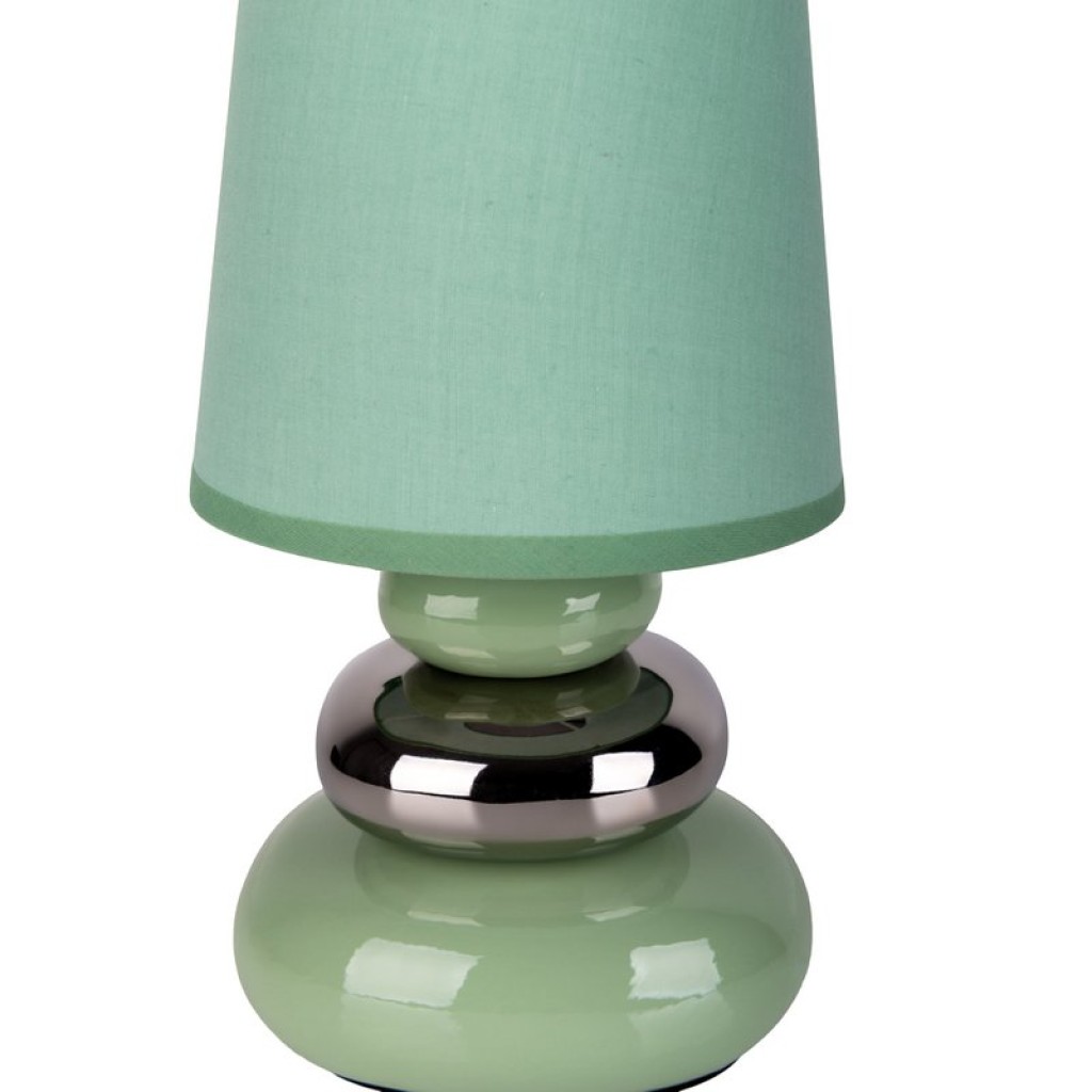 Keramik Tischleuchte "STONEY" mint - Klassik - Tischleuchte - - mint - E14 - keine Angabe