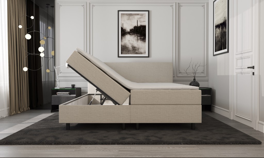 Mörgenn Opberg Boxspring Beige 140x210