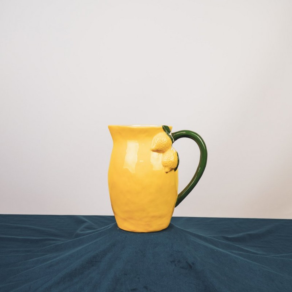 Vase- Lemon- Stoneware- Yellow- 17,5x12,5x18cm