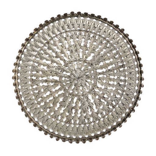 Xavery Bronze Round Iron Wall Panel Carved Look L