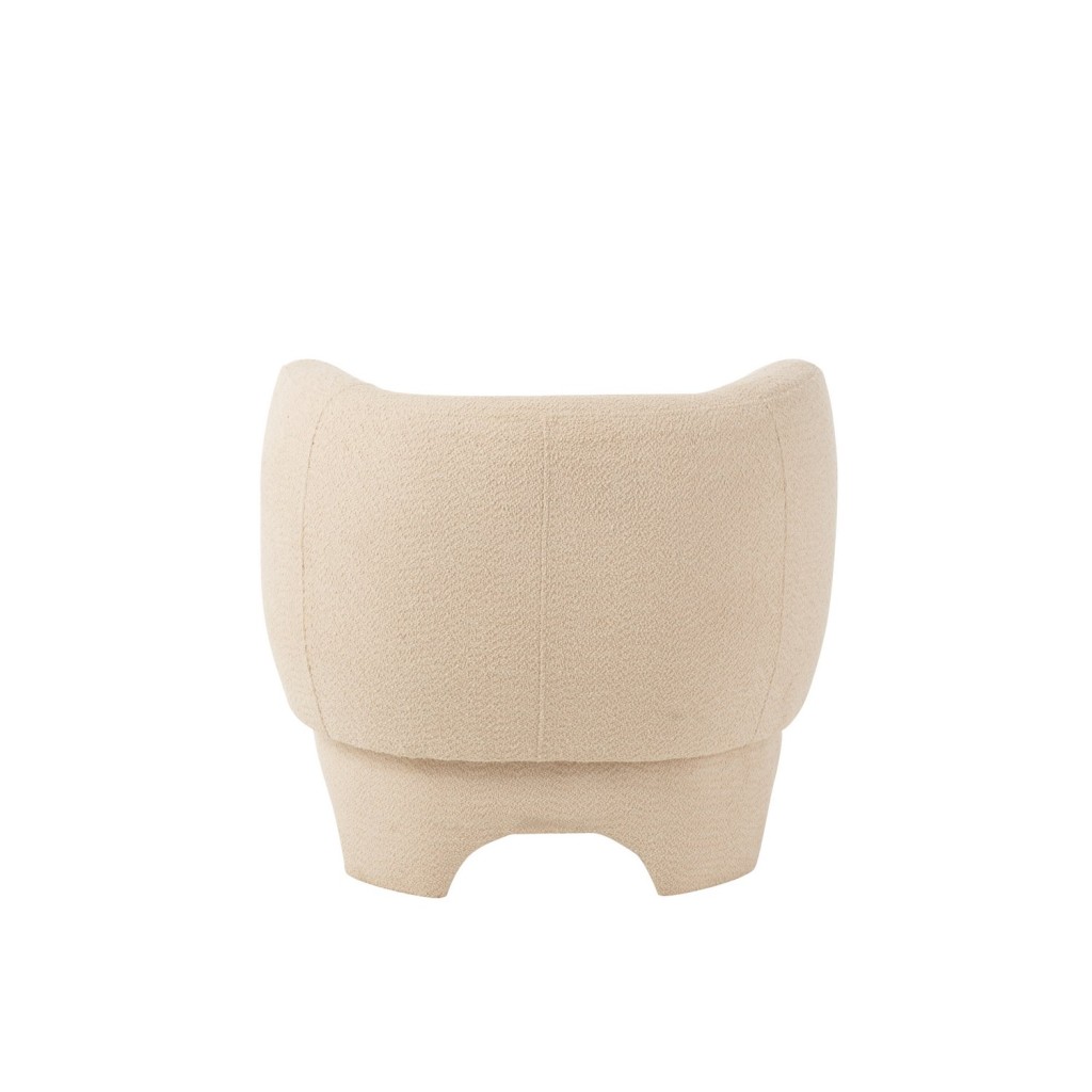J-Line Zetel 1-Zit Gebreid Tex/Ht Wit
