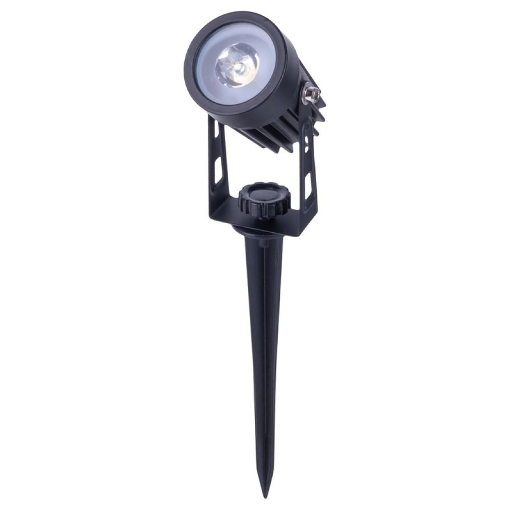 3er LED Solarspot mit Erdspieß ""Spoti"" Außen-Erdspieß aus Metall und ABS-Kunststoff in Schwarz,, mit fest verbauten LEDs mit drei Leistungsstufen