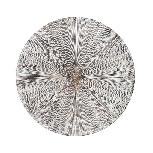 Zapp White Ribbed Wallpanel Round S