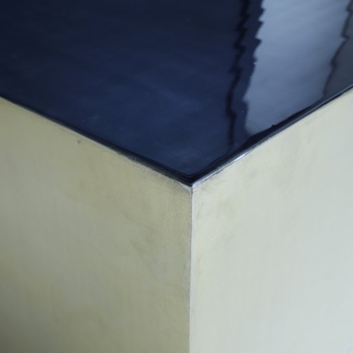 Irvy Gold Iron Coffeetable Square Black Enamel Sv2