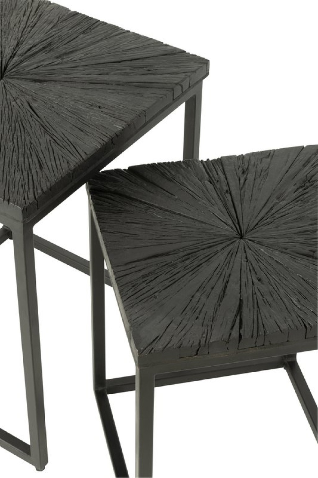 J-Line side table Shanil - wood/iron - black