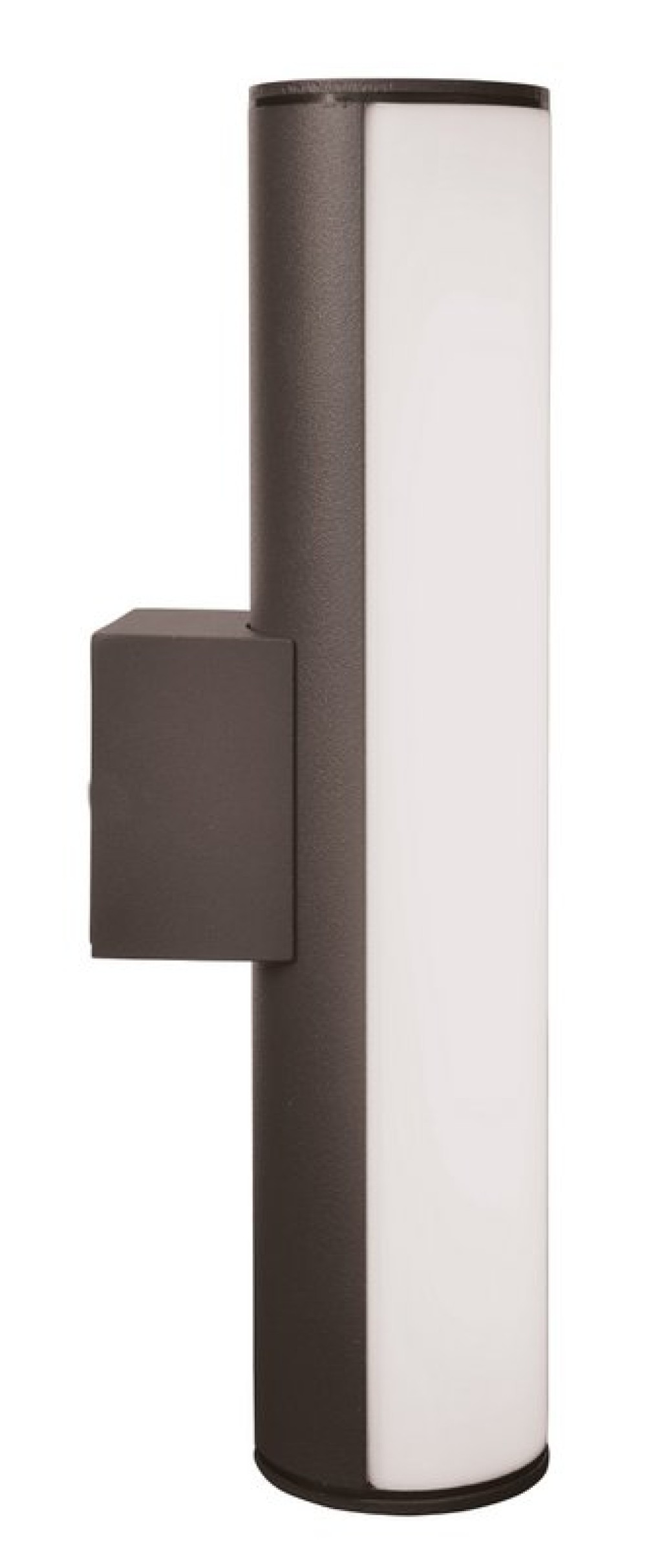 LED wall lights "flair", 30cm made of gray metal and plastic, with integrated LED