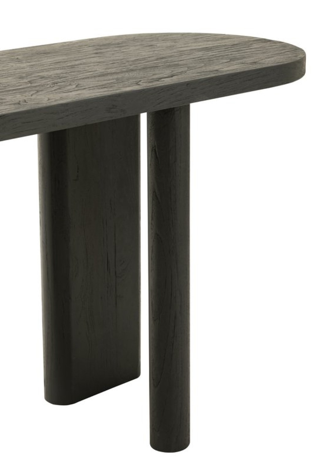 J-Line table Teak - wood - black