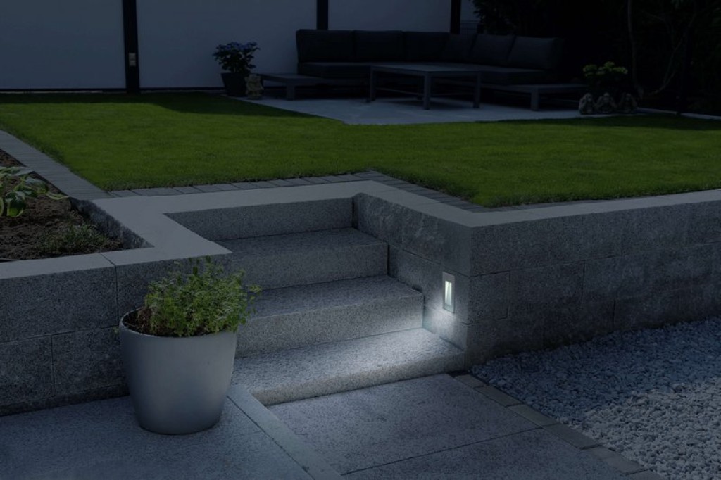 LED recessed outdoor wall light "Kolari"