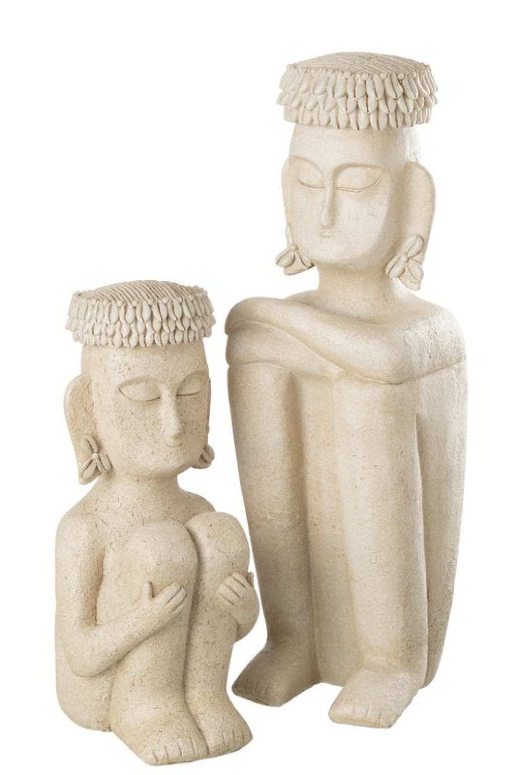 J-Line decoration Statue Ethnic - stone/resine - beige - large