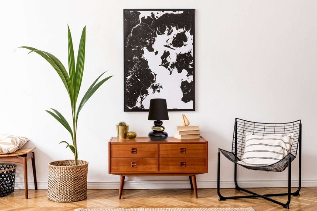Keramik Tischleuchte "STONEY", Tischlampe aus Keramik und Textil in Schwarz,-Gold, mit E14-Fassung, Tischlampe für Esszimmer, Wohnzimmer, Diele oder Büro, oder als Nachttischlampe, 31 cm hoch