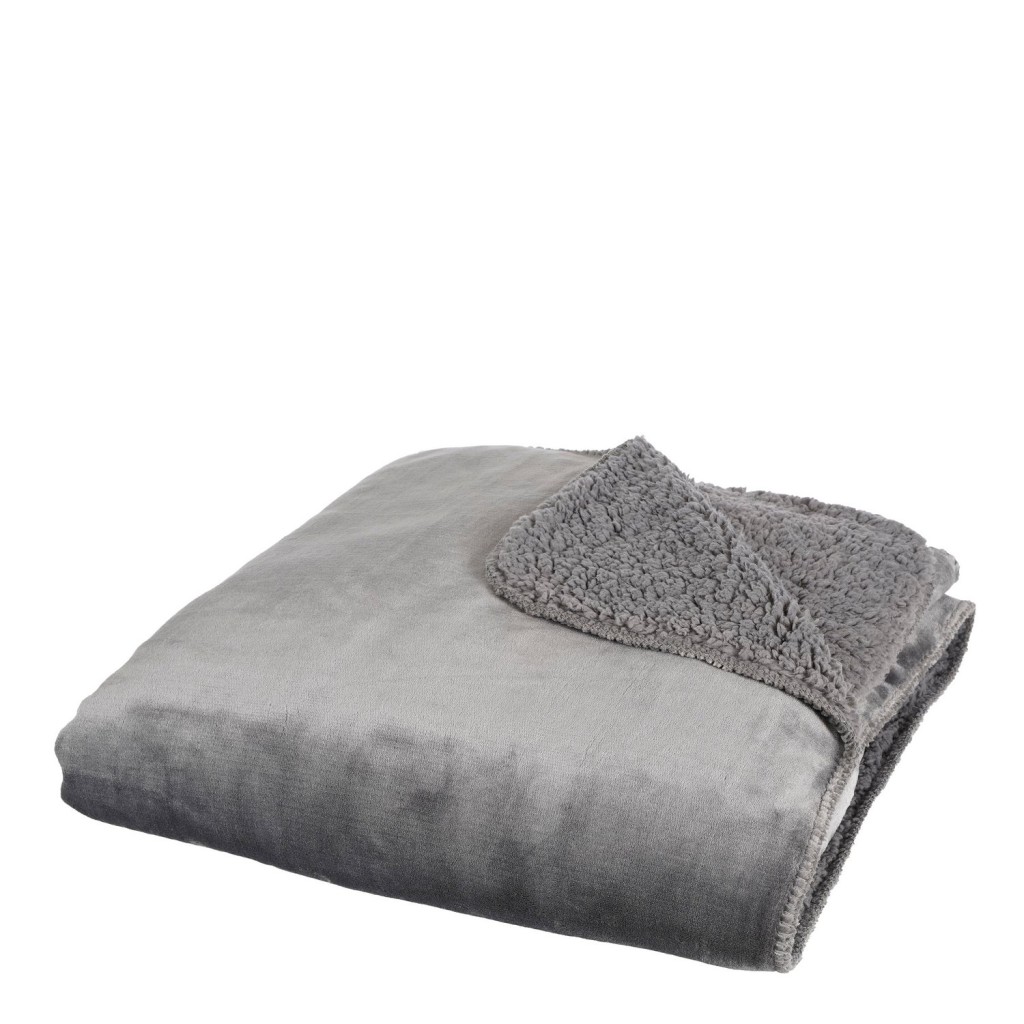 Mardy Fleece Plaid - L200 x B150 cm - Polyester - Antraciet