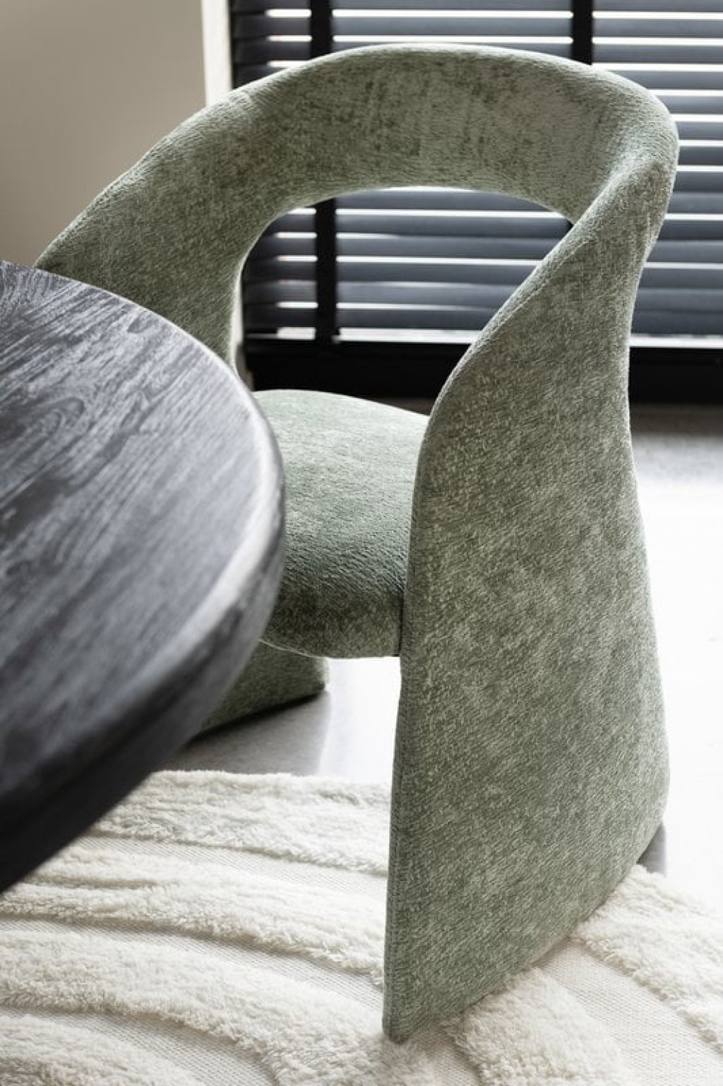 J -Line Chair Anise - Textile - Mint Groen