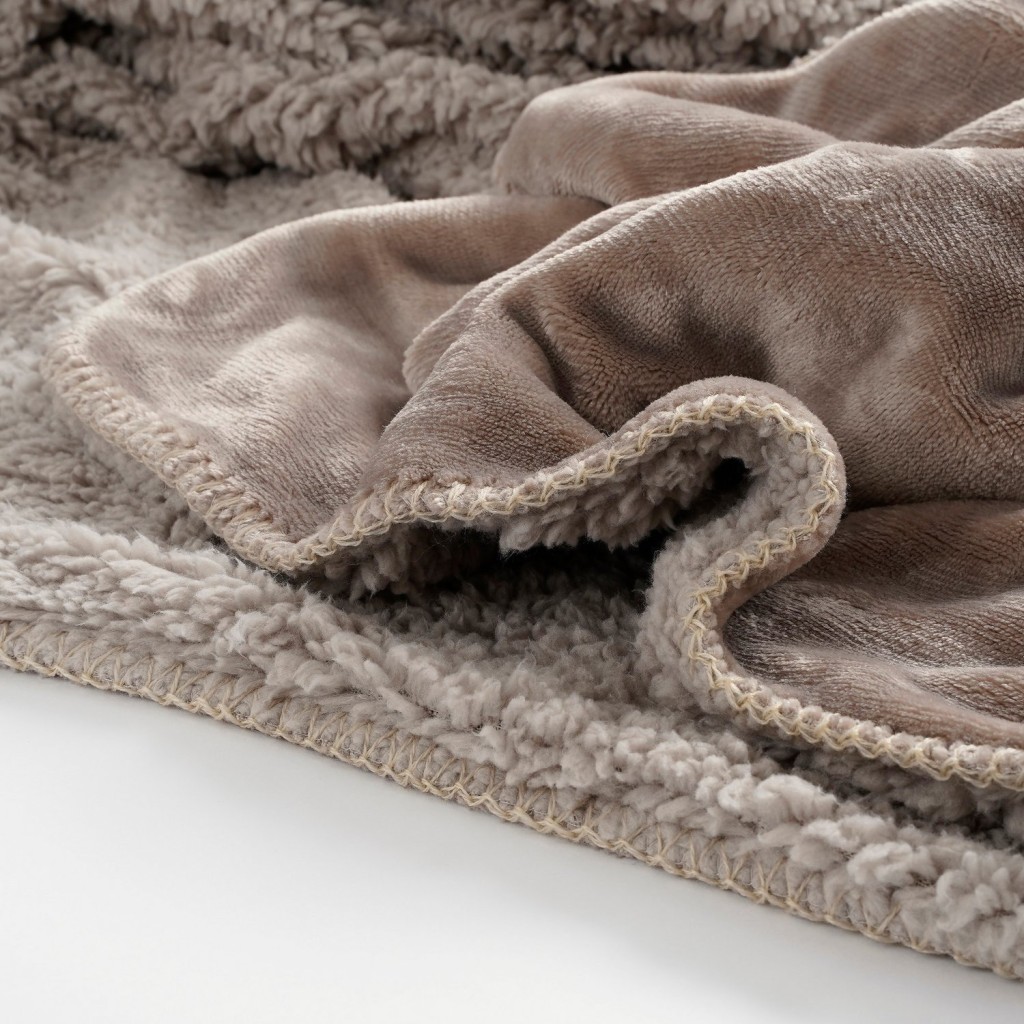 Mardy Fleece Plaid - L200 x B150 cm - Polyester - Beige