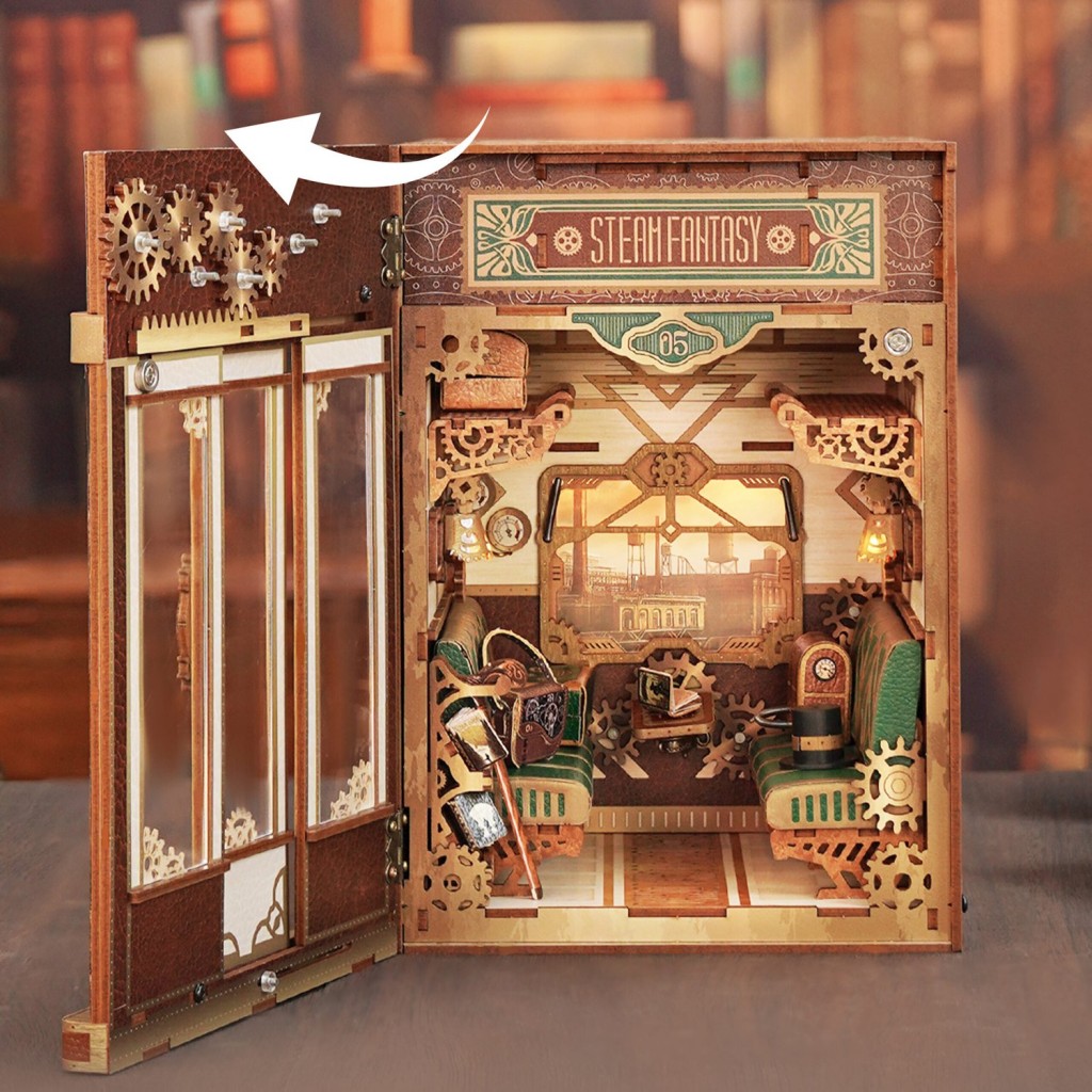Tonecheer, DIY Book Nook, Steam Fantasy, TQ442, 15,8x22,4x22,5cm