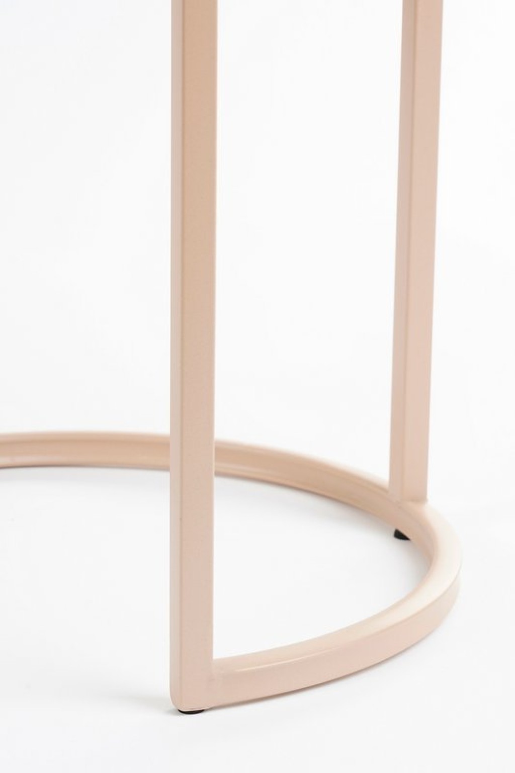 Lara side table - Set of 2 - H51 x Ø40 cm - Metal - Light pink
