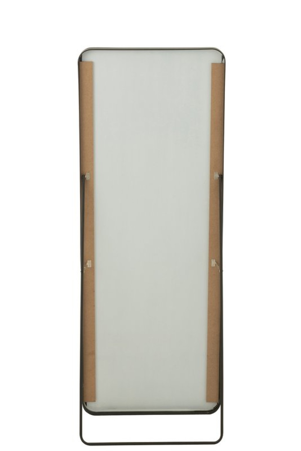 J -Line Mirror on foot rectangle - Glass/Metal - Black - 55 x 150 cm