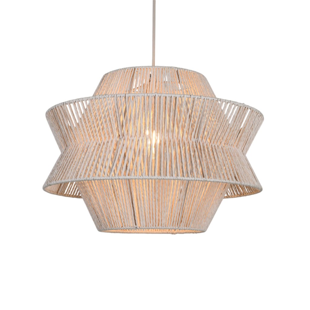 Hanglamp ENRICO beige Ø35x28cm