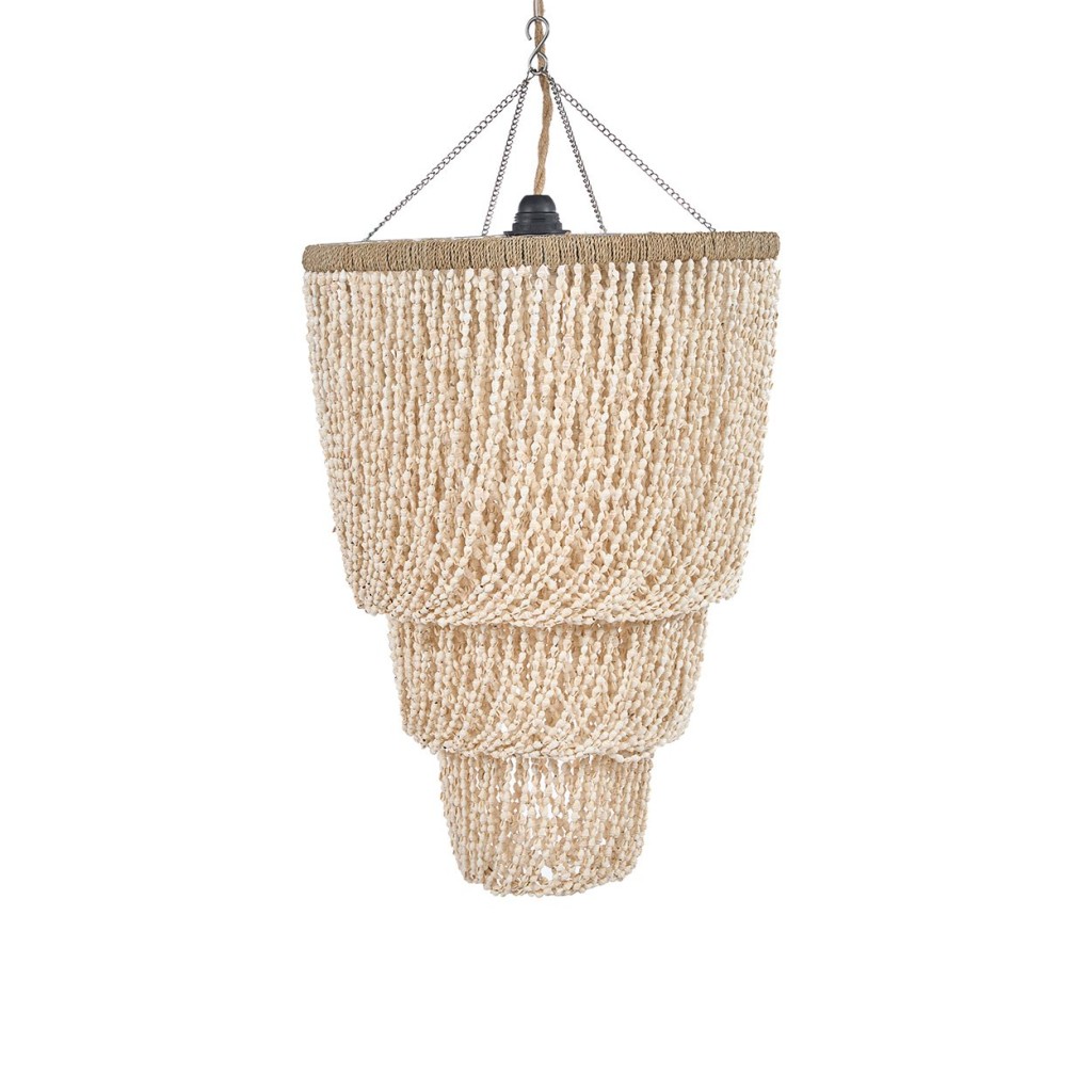 De Lagoon Shell Kroonluchter - Naturel - L