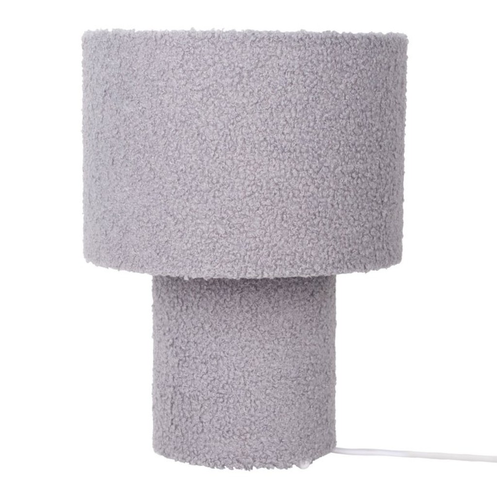 Table lamp "Fluffy" with text blades and foot in green, E27, approx. 31 cm high