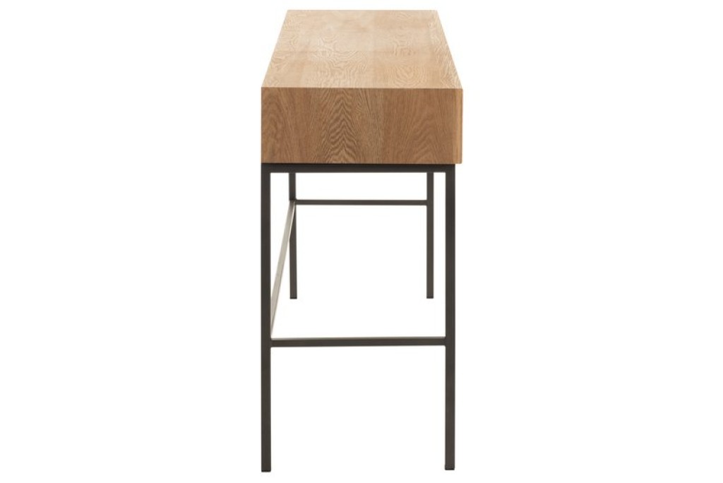J-Line Console 3 Drawers Wood/Metal Natural