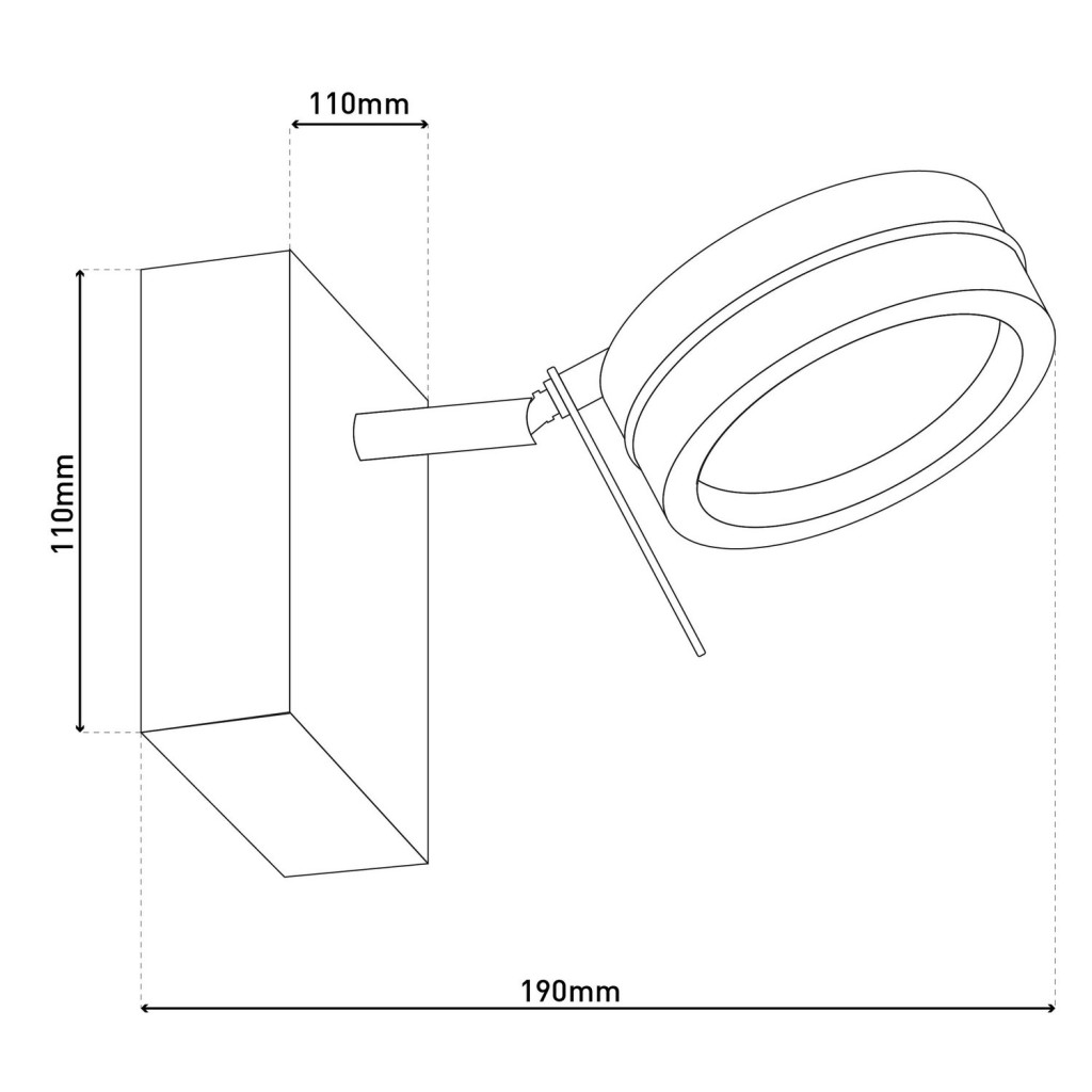 LED wand- en plafondlamp "Triberg"