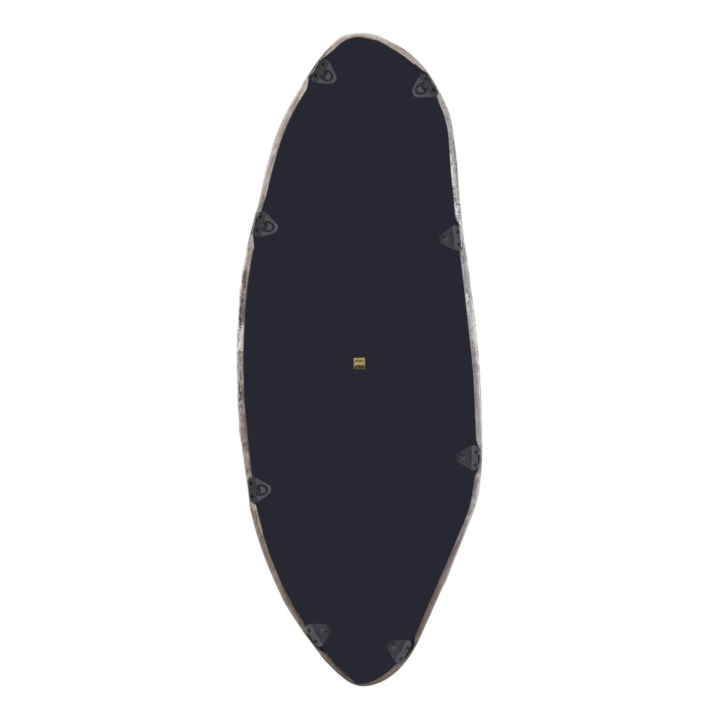 Paislie Nickel Organic Shaped Mirror Oval