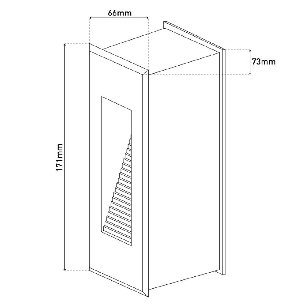 LED recessed outdoor wall light "Kolari"