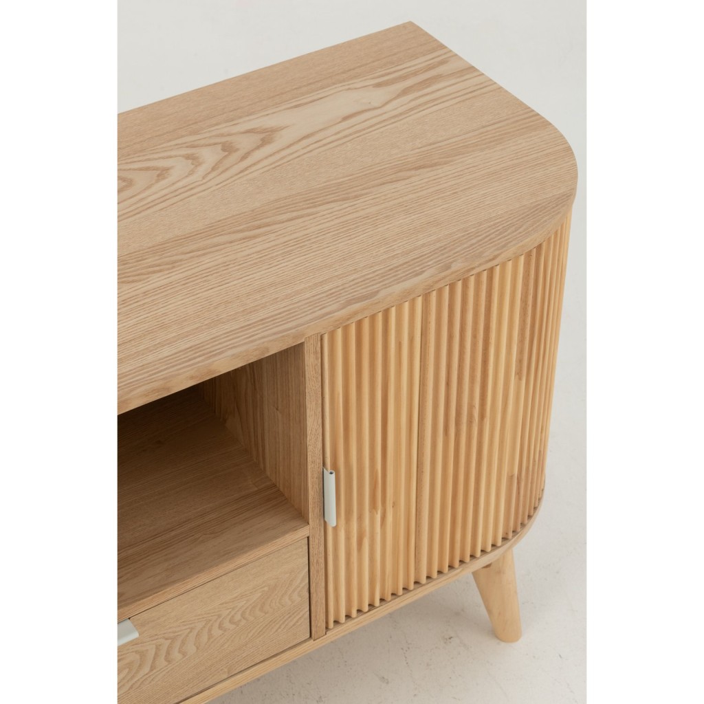 J-Line kast Rond - dennenhout - naturel - small