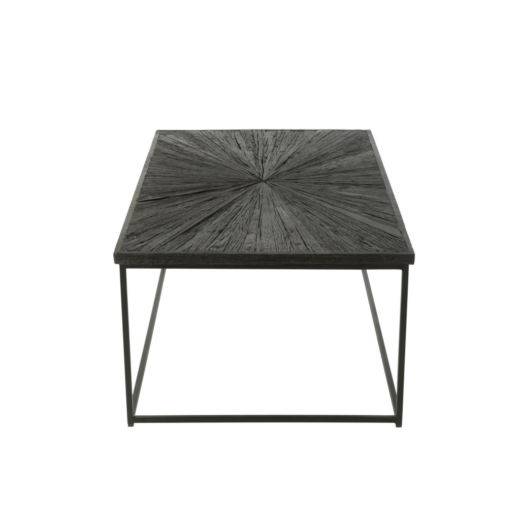 J-Line Salontafel Shanil Hout/Ijzer Zwart - 120.5 x 70 x 47 cm