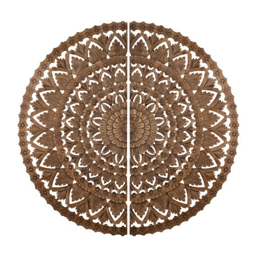 Willian Brown MDF Round Wallpanel In 2 Halfs