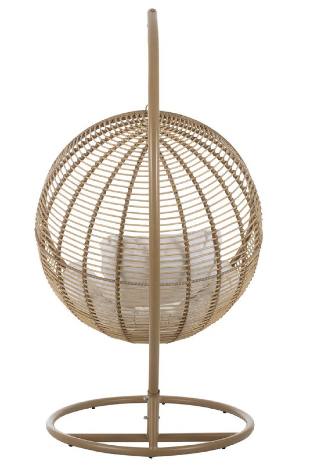 J-Line hanging chair Round - steel - natural