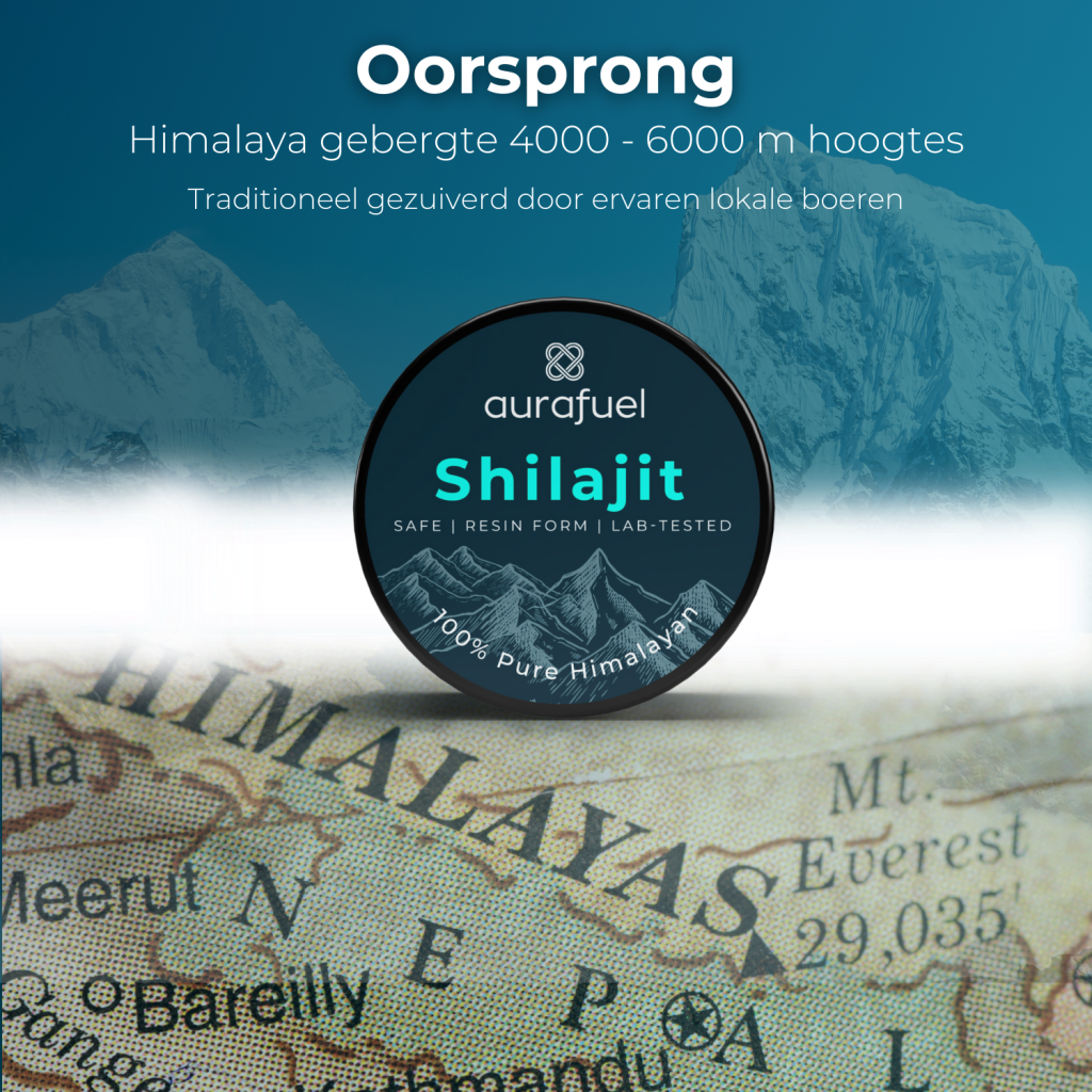 Aurafuel Pure Shilajit Resin | 100% Puur | Getest & Krachtig | Natuurlijk Supplement - 25 gram