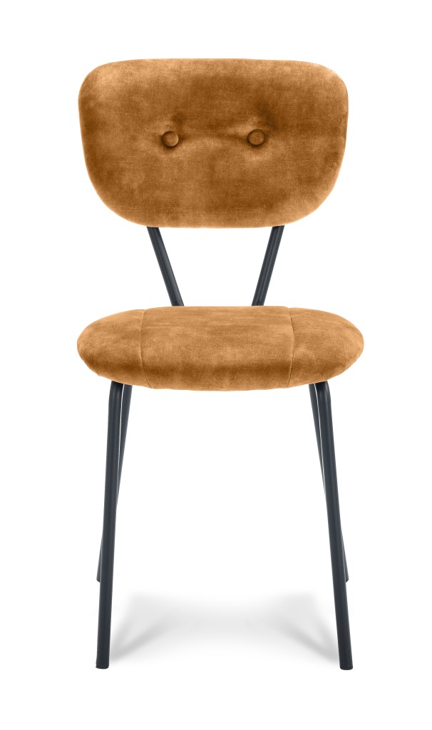 Stoel Aristo | Eetkamerstoel in Stof Adore | Sierknopen | 4 Kleuren - Hunter