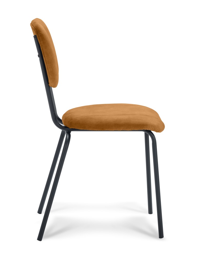 Stoel Aristo | Eetkamerstoel in Stof Adore | Sierknopen | 4 Kleuren - Hunter