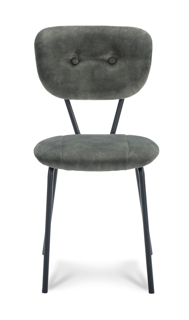 Stoel Aristo | Eetkamerstoel in Stof Adore | Sierknopen | 4 Kleuren - Hunter