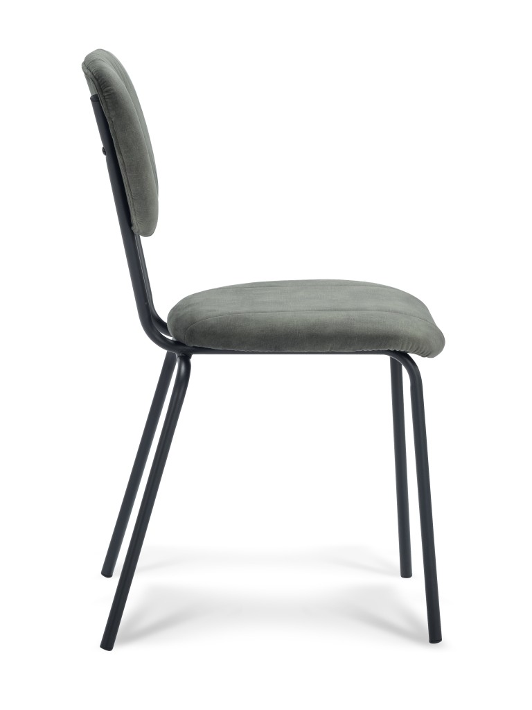 Stoel Aristo | Eetkamerstoel in Stof Adore | Sierknopen | 4 Kleuren - Hunter