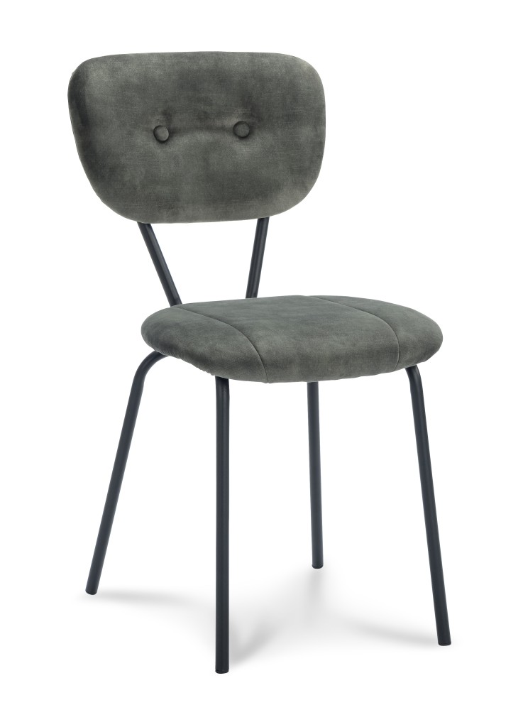 Stoel Aristo | Eetkamerstoel in Stof Adore | Sierknopen | 4 Kleuren - Hunter