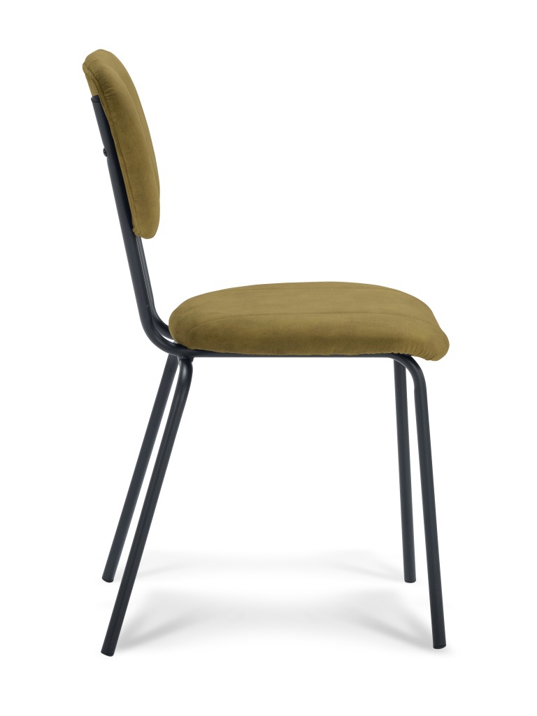 Stoel Aristo | Eetkamerstoel in Stof Adore | Sierknopen | 4 Kleuren - Hunter