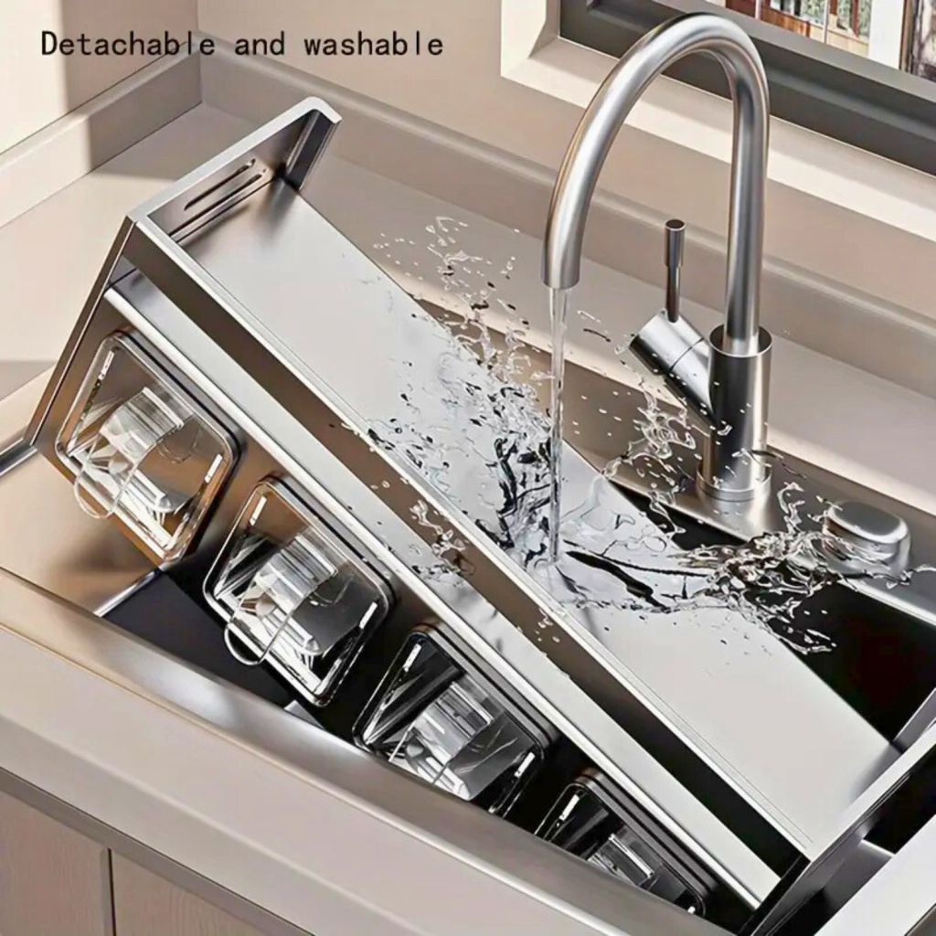 Kruidenrek Organizer Aluminium |  Muurbevestigde Keukenopslag | Transparante Potten