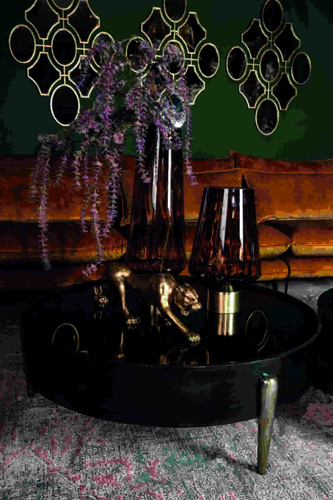 Mirror Alu Salontafel Rond | Oxidised Black | 94x94x30 cm