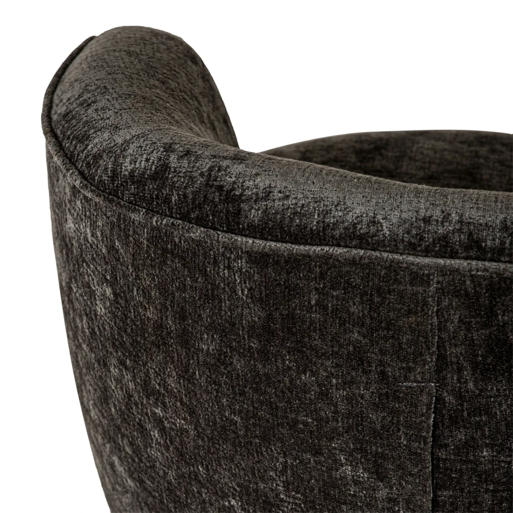 Grasa Anthracite Fauteuil | Fiore Stof | 72x75x75 cm