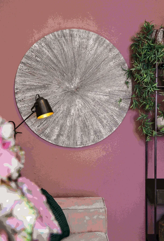 Zapp Wandpaneel | Wit Ribbel | Rond | Small – MDF