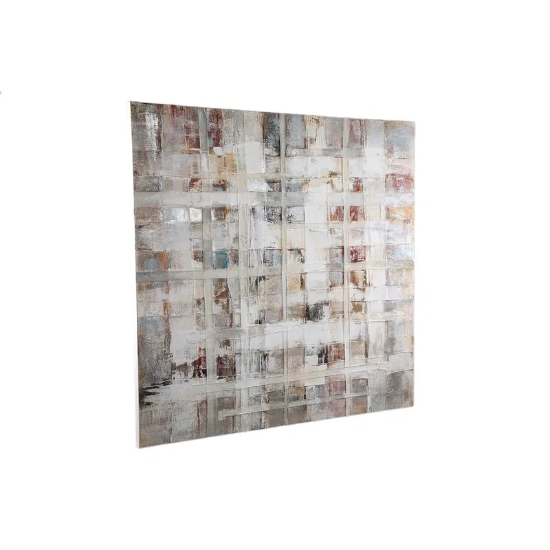 Julitta Wandpaneel | Cream Canvas | Abstracte Kleurenmix | Modern Elegant