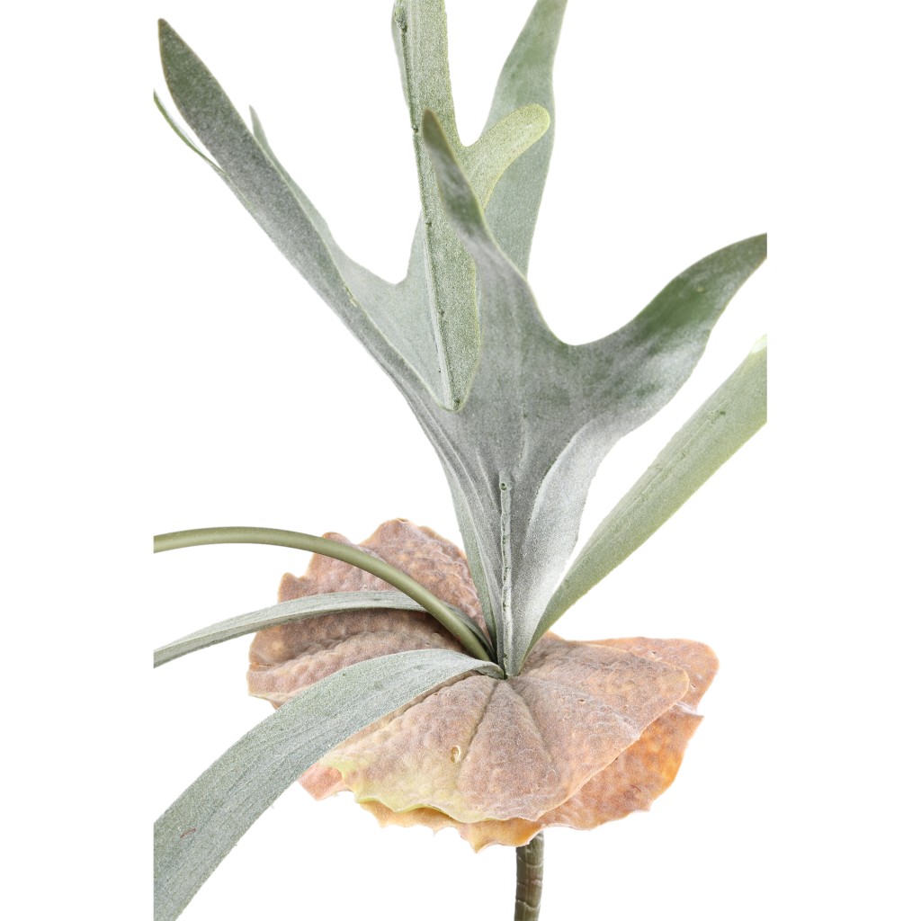 Leaves Plant Green Staghorn op Stengel | Realistisch Kunstplant